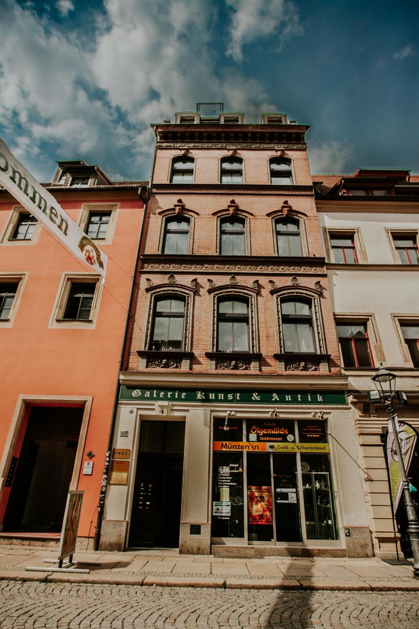 Traumhaftes Apartment Am Dom Mit Grosser Dachterrasse Zwickau Luaran gambar